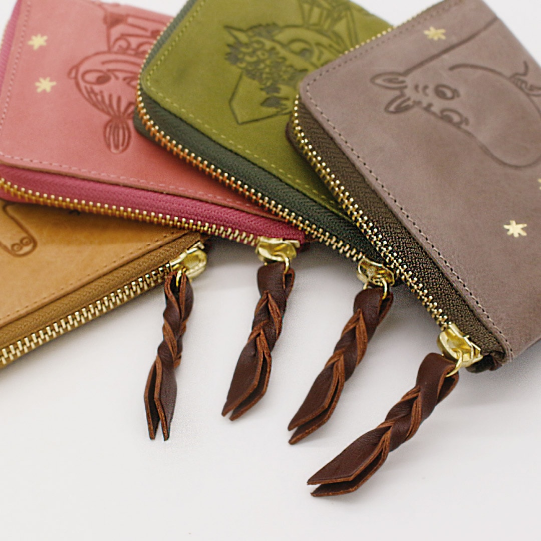 【MOOMIN】ムーミン 本革 L字ファスナーコインケース【STANDARD】[mm-2024]