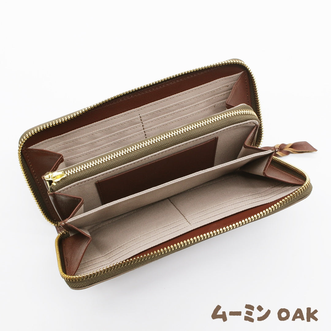 【MOOMIN】ムーミン 本革 ラウンド長財布【STANDARD】[mm-2013]