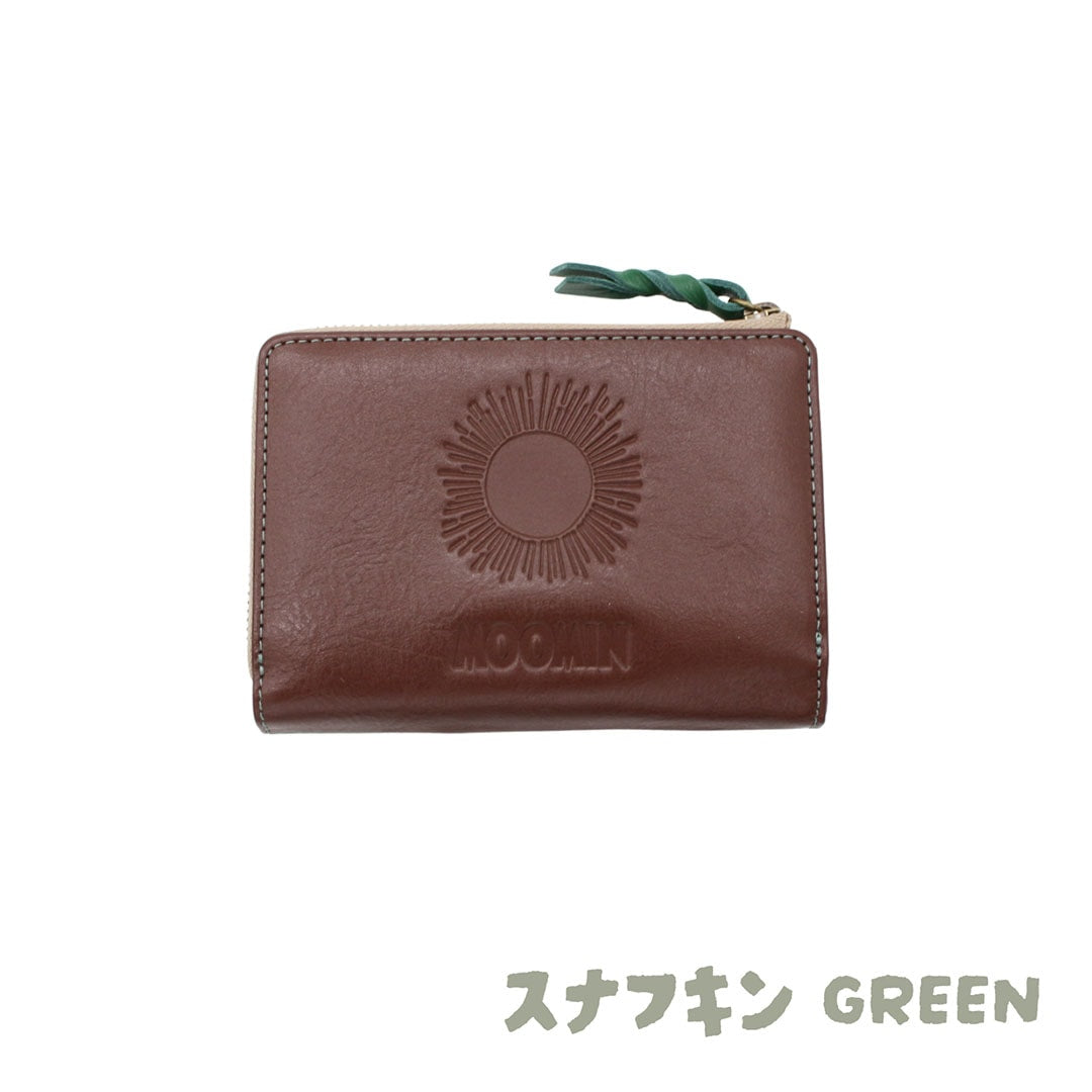 【MOOMIN】ムーミン 本革 二つ折り財布【PATTERN】[mm-008]