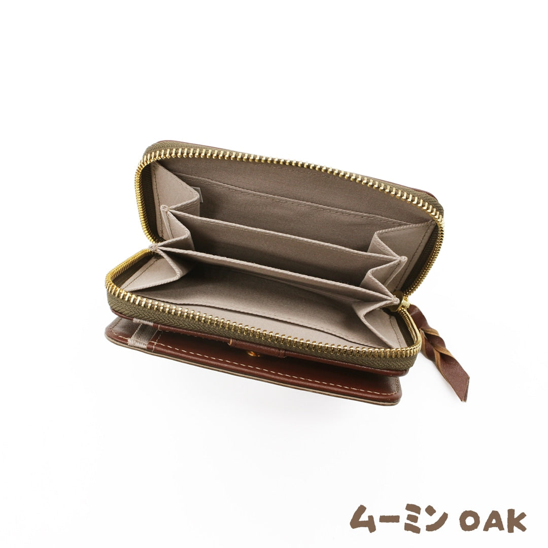 【MOOMIN】ムーミン 本革 ラウンド二つ折り財布【STANDARD】[mm-2012]