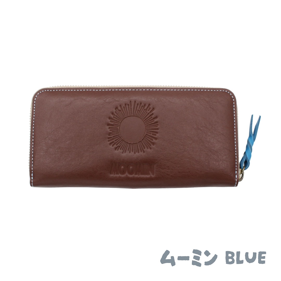【MOOMIN】ムーミン 本革 ラウンド長財布【PATTERN】[mm-007]