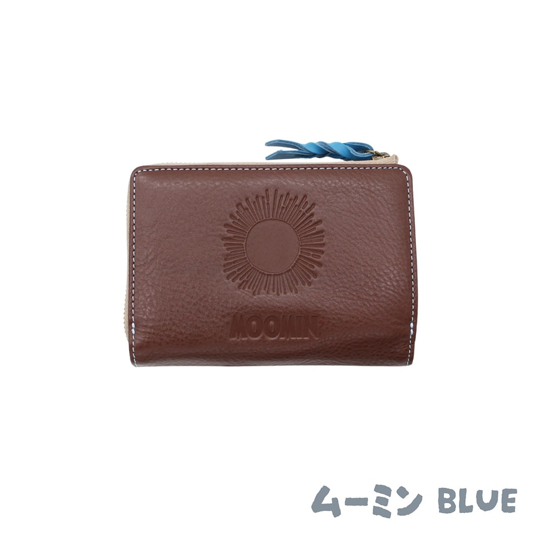 【MOOMIN】ムーミン 本革 二つ折り財布【PATTERN】[mm-008]