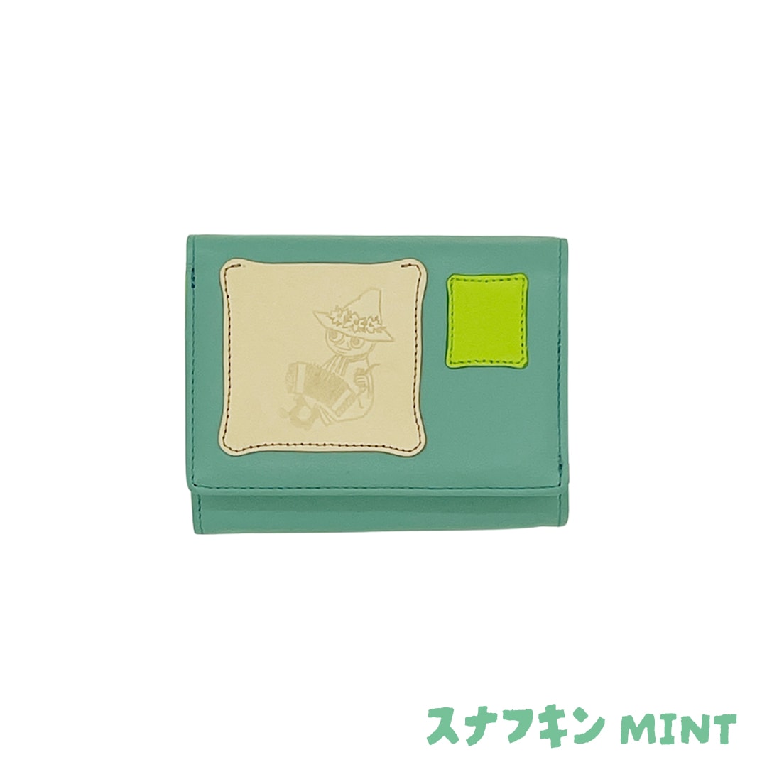 【MOOMIN】ムーミン 本革 二つ折り財布 ナダヤ【PATCH WORK】[mm-004]