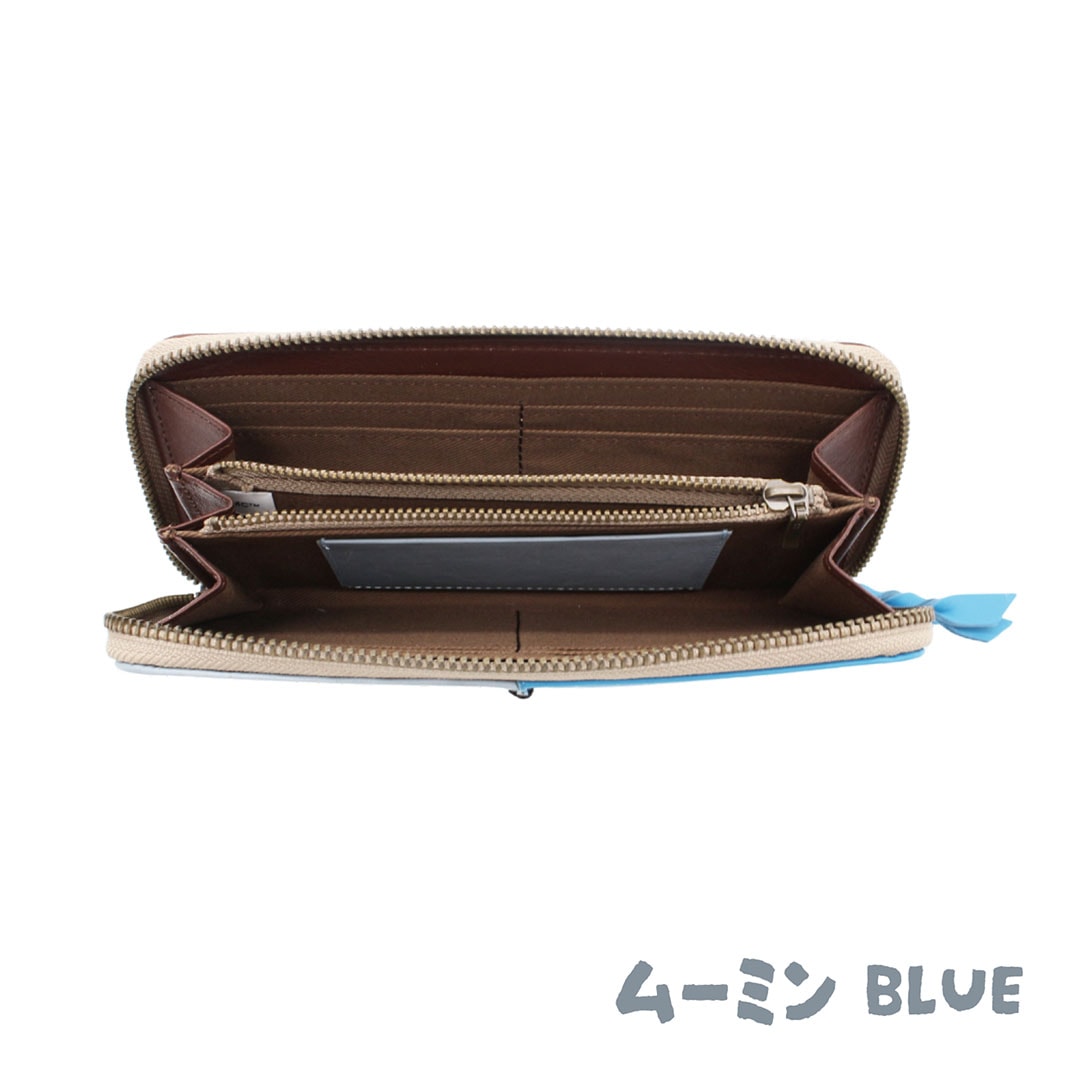 【MOOMIN】ムーミン 本革 ラウンド長財布【PATTERN】[mm-007]