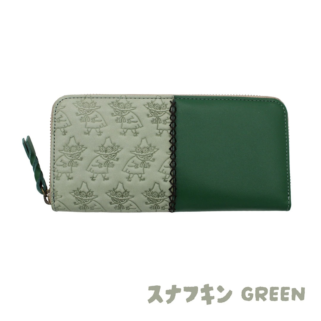 【MOOMIN】ムーミン 本革 ラウンド長財布【PATTERN】[mm-007]