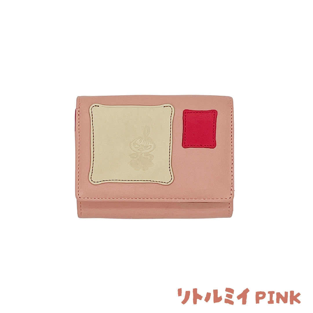 【MOOMIN】ムーミン 本革 二つ折り財布 ナダヤ【PATCH WORK】[mm-004]