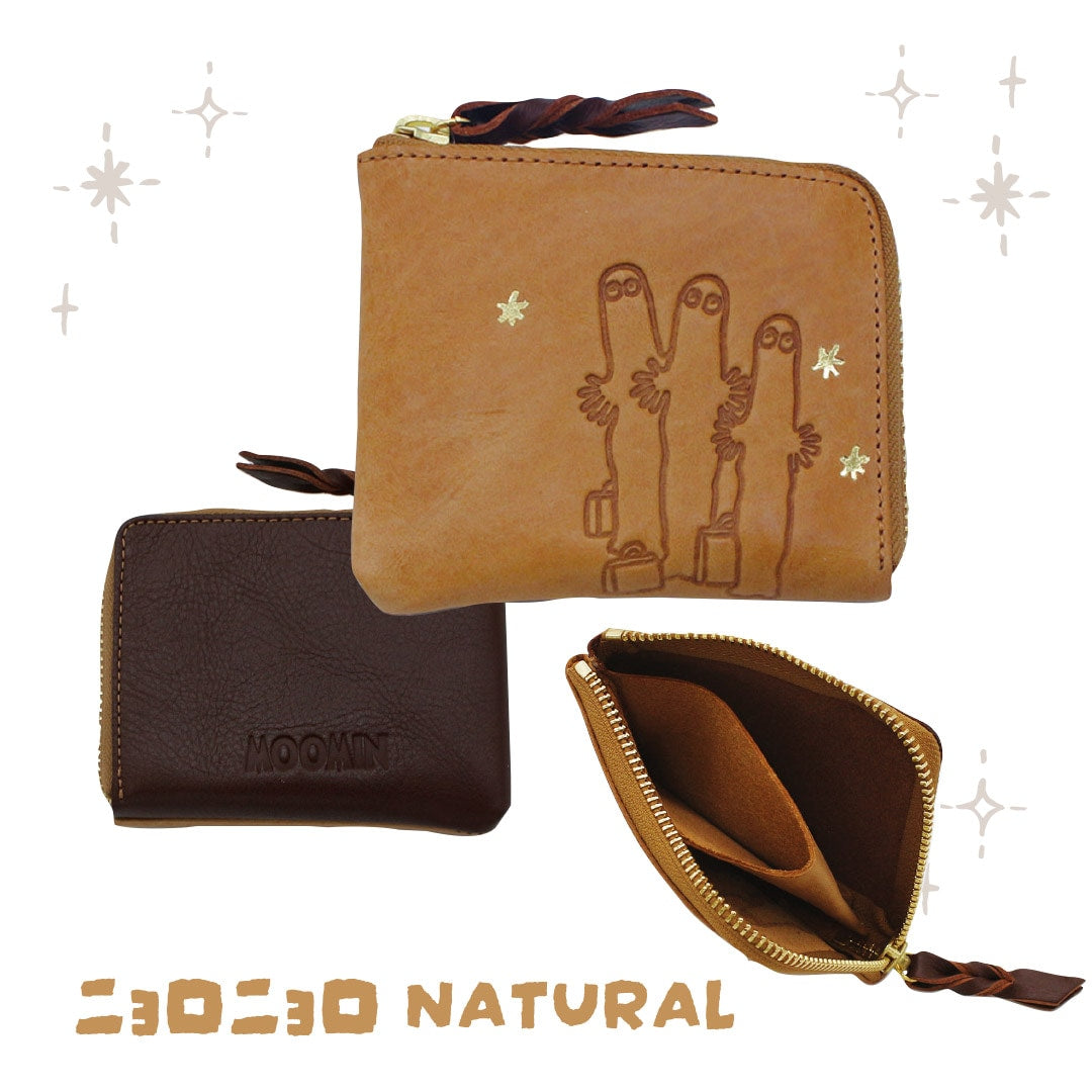 【MOOMIN】ムーミン 本革 L字ファスナーコインケース【STANDARD】[mm-2024]
