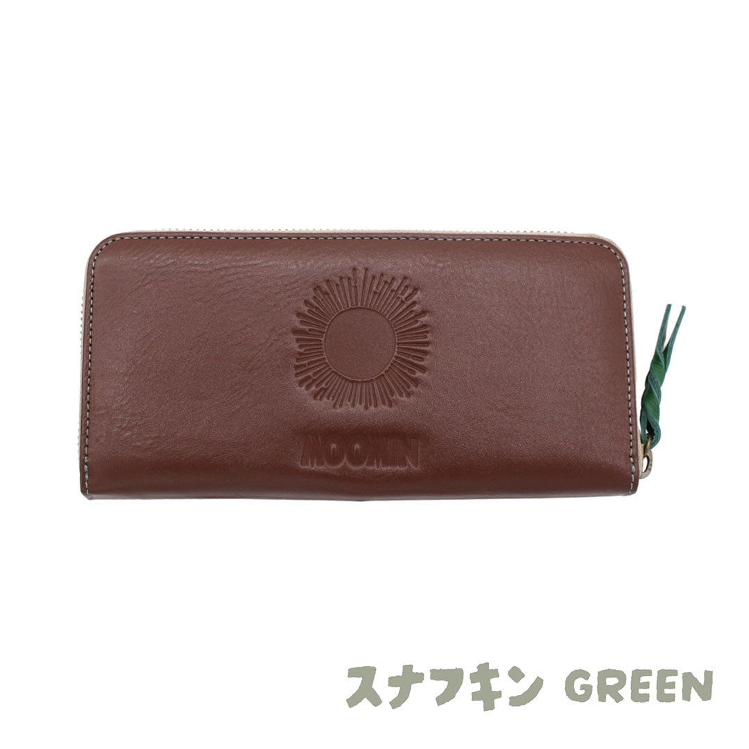 【MOOMIN】ムーミン 本革 ラウンド長財布【PATTERN】[mm-007]