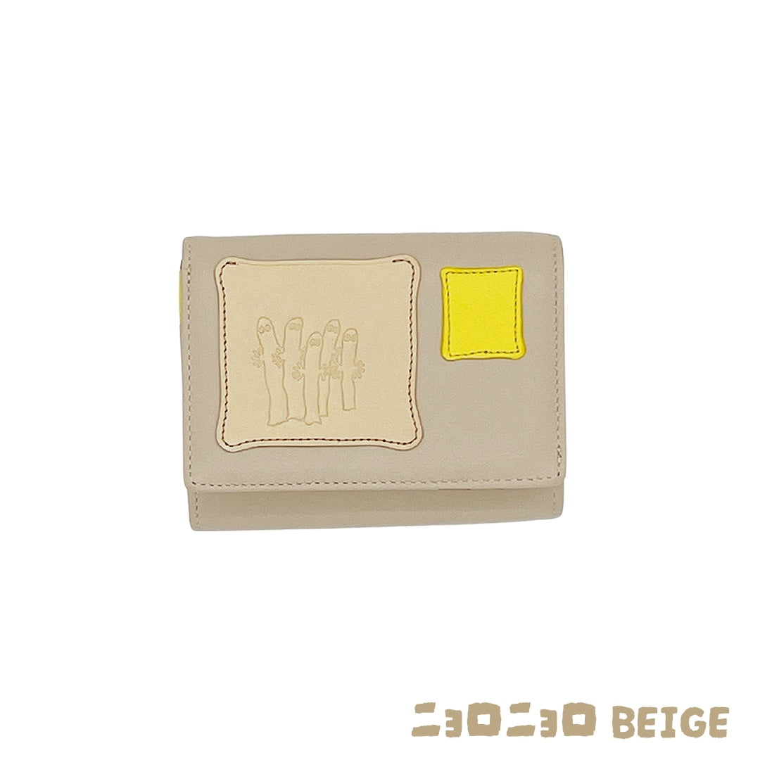 【MOOMIN】ムーミン 本革 二つ折り財布 ナダヤ【PATCH WORK】[mm-004]