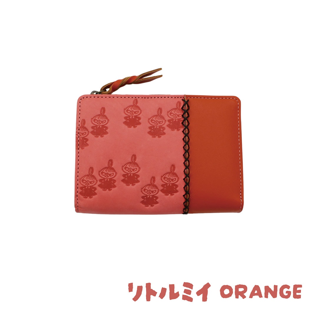 【MOOMIN】ムーミン 本革 二つ折り財布【PATTERN】[mm-008]